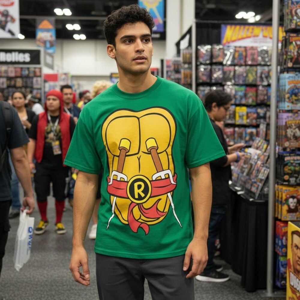 Nickelodeon TMNT Teenage Mutant Ninja Turtles Raphael Graphic T Shirt Unisex XL